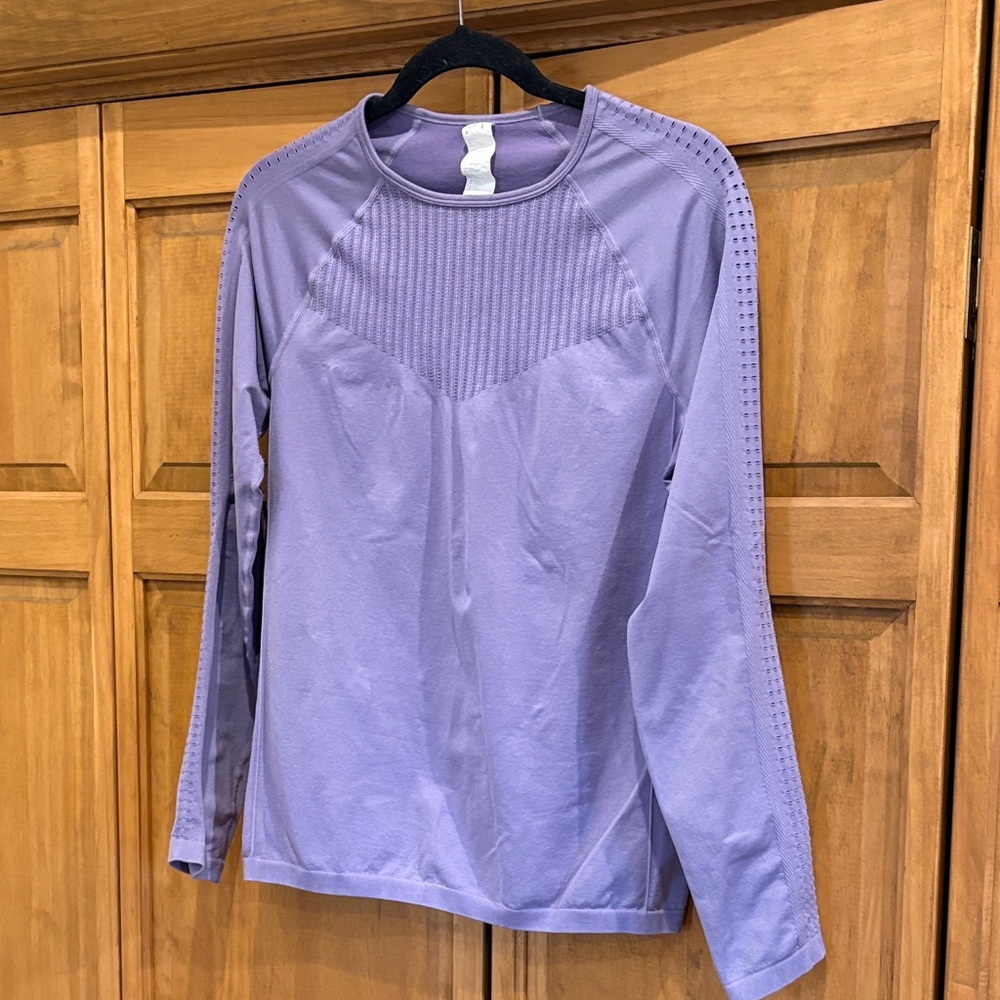 Fabletics Purple Long Sleeve Top